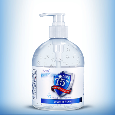 Custom hand sanitizer gel 500ml 75% alcohol instant waterless hand sanitizer  manufacturers